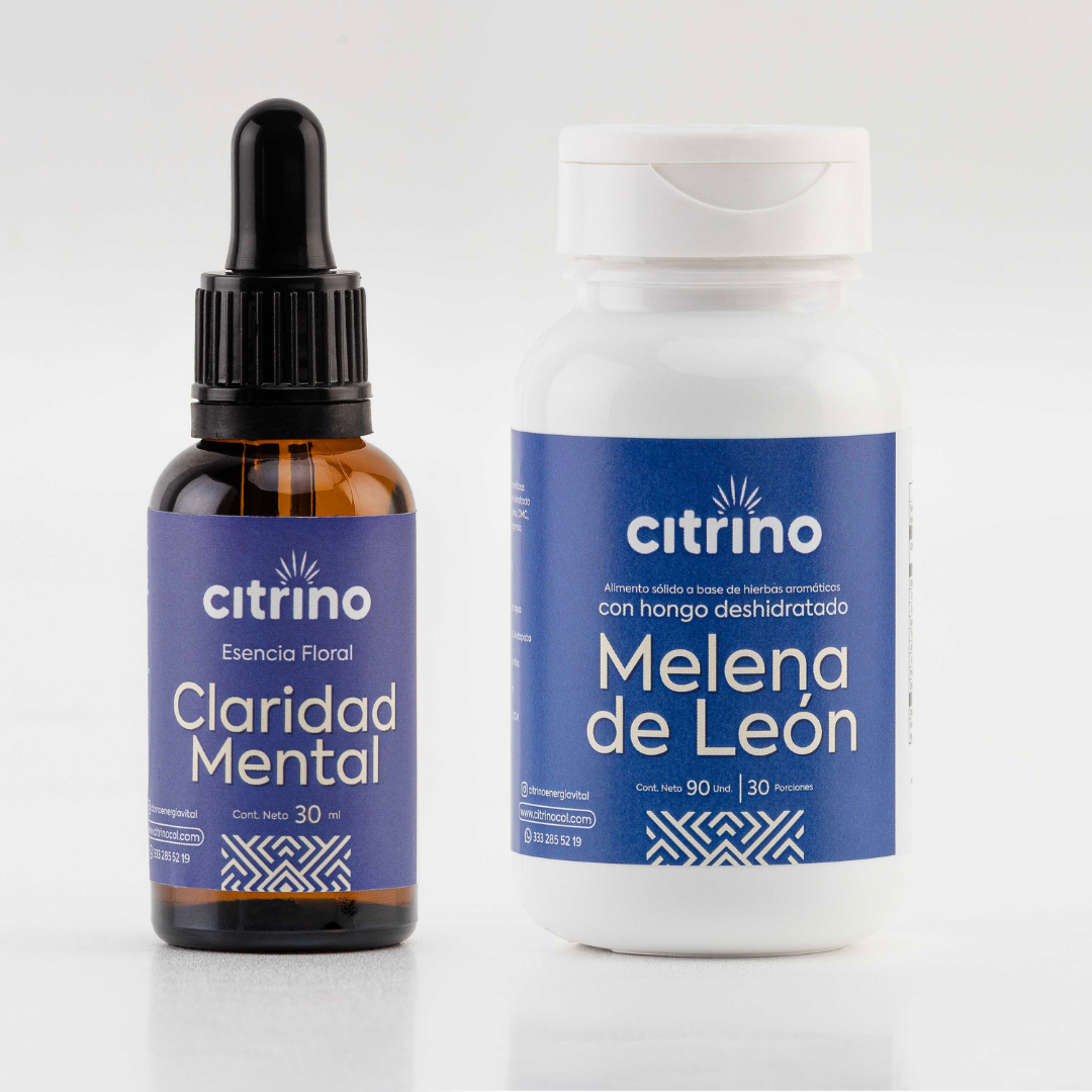 Claridad Mental Pack: Melena de León Tabletas + Gotas Claridad Mental